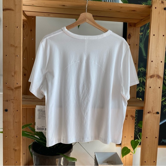 Lululemon White Classic-Fit Cotton-Blend T-Shirt 16 - Picture 10 of 16